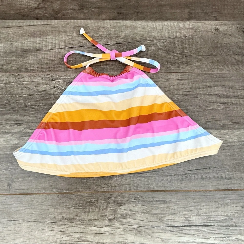 New Billabong Girls Rising Sun High Neck Bikini Top Size 10